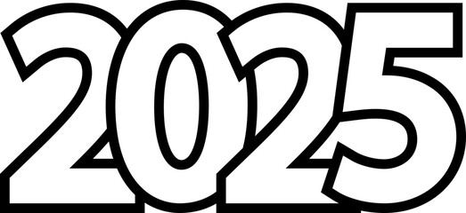 Happy new year 2025, typography for new year greetings, wishes	Happy new year 2025, typography for new year greetings, wishes	