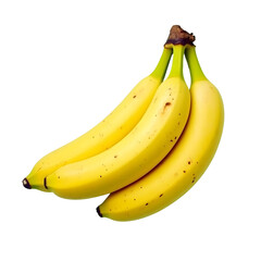 Bunch of bananas on Isolated transparent background png. generated with AI