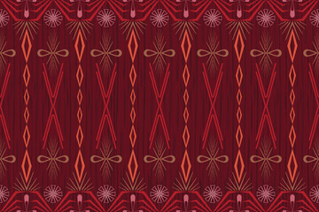 Abstract ethnic art, Geometric design, Tribal Seamless Patterns, Fabric Patterns, Clothing, Fabric, Patterns, Covers, Folk Embroidery, Carpet Design, Prints, Wallpaper.