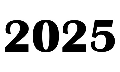 2025 New Year Icon, Simple Icon Vector Design, best used for presentation, application, web and banner