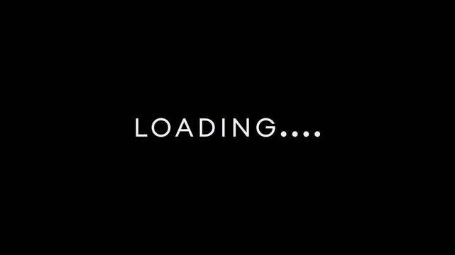 Loading screen text reveal overlay animation fade it on transparent background
