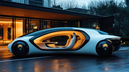 Futuristic Electric Vehicle Concept