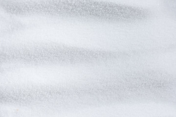 Natural white food salt fine grind, top view