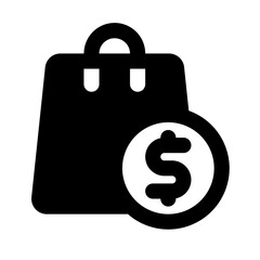 Purchase Simple Glyph Icon. Single icon, glyph vector icon