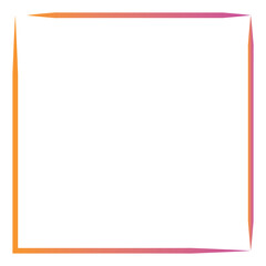 Rectangular gradient border. Vector illustration