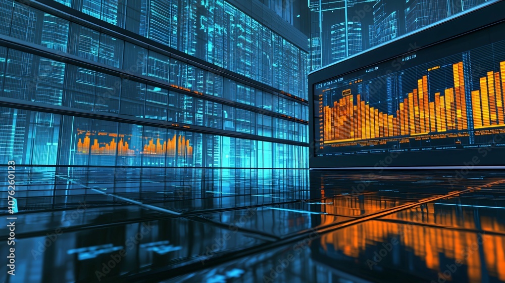 Leinwandbilder analyze the latest yield report data with ultrarealistic visuals for enhanced business insights