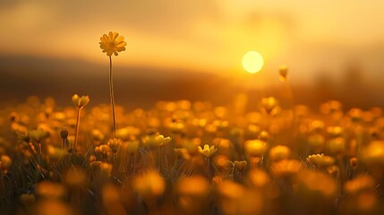 Naklejka premium field of flowers