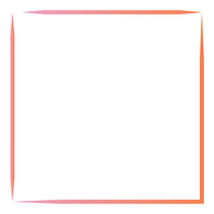 Rectangular gradient border. Vector illustration