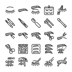 アイビューティー まつ毛パーマ 眉毛サロン アイコンセット