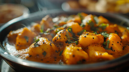 Spiced Potato Curry with Herbs