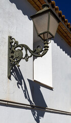 old street lamp on the wall