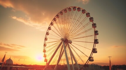 Sunset Ferris Wheel