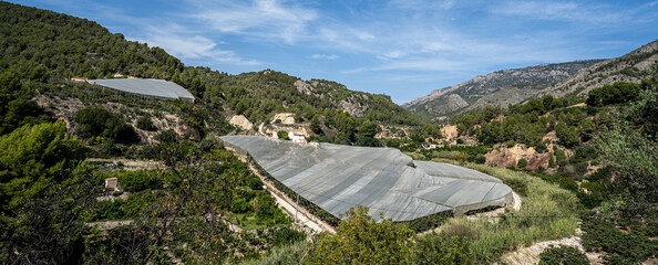 protective sails against the wind