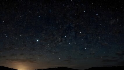 Fototapeta premium stars in a black sky shines at night