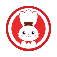 Minimalist Cute Rabbit Logo Vector - Adorable Bunny Icon for Modern Branding, Pet Illustrations, and Nature-Themed Designs
