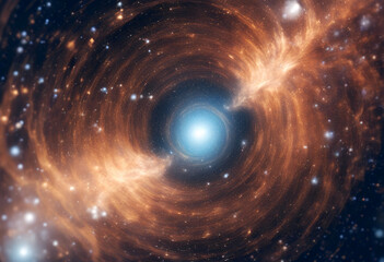 through seamless travel depiction abstract concept journey wormhole space stars artificial intelligence light nebulae star background time design technology