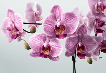 flowers plant orchids background design vector watercolor graphic layout soft olated clipped ai