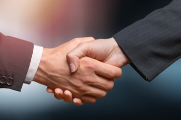 Busines people handshake at meeting. Partnership