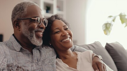 A retired couple reviewing their post-retirement financial plan, ensuring a comfortable and secure future
