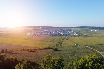 Fototapeta premium Modern Townhomes in Suburban Housing Estate