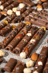 Lots of Organic Healthy Chocolate with Nuts