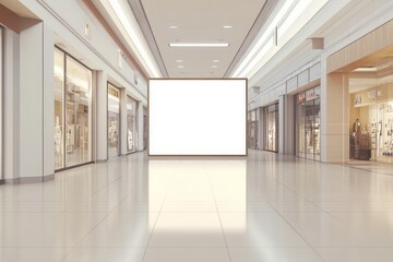 blank mall sign template, 