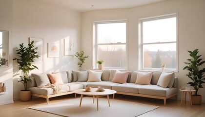 Photo interior modern design room 3d illustration

