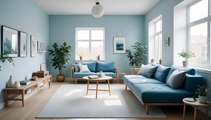 Photo interior modern design room 3d illustration
