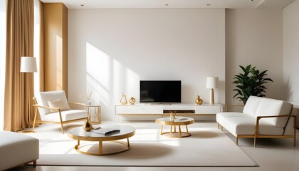 Photo interior modern design room 3d illustration
