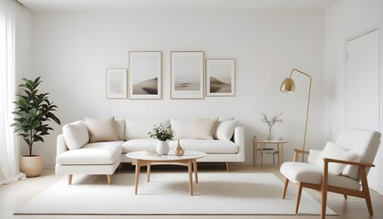 Photo interior modern design room 3d illustration
