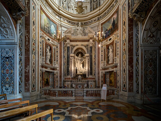 Obraz premium Chiesa del Gesù (Casa Professa, Saint Mary of Jesus), baroque and mannerist styled church in Palermo, Italy
