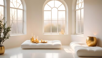 Photo interior modern design room 3d illustration
