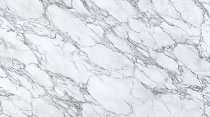 Panoramic background of soft white marble stone texture with gentle gray veining, creating a luxurious and timeless design. The texture flows smoothly across the entire panorama