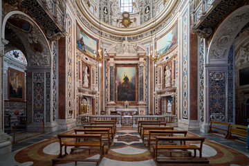 Chiesa del Gesù (Casa Professa, Saint Mary of Jesus), baroque and mannerist styled church in...