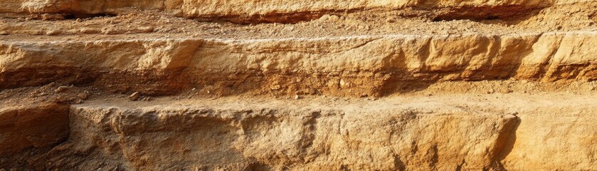 Textured landscape showing natural rock formations with warm tones, illustrating the beauty of geological features in nature.