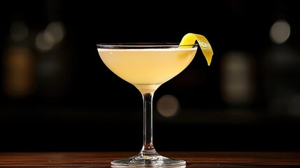 Italian 75 with gin, prosecco, and fresh lemon juice.