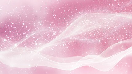 Ethereal Pink Background with Wispy Wisps and Sparkling Particles for Dreamy and Romantic Visual Concepts
