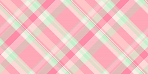 Daisy texture plaid tartan, comfort textile vector background. Linen pattern fabric check seamless in light and red colors.