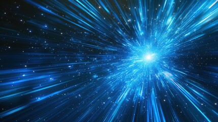 Blue Light Explosion.