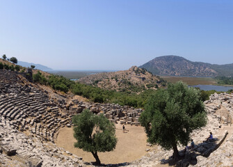 Roman theatre at Cuanos, Southern Turkey. Founded in the 9th Century BC.