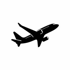 Airplane shadow silhouette vector design