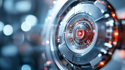 Fototapeta premium Celebrate united states independence day with innovative blockchain technologies