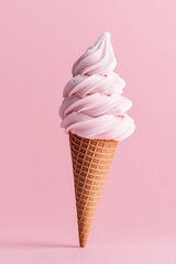 A soft-serve ice cream cone.