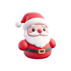 3d rendering christmas decorations on transparent background, ai