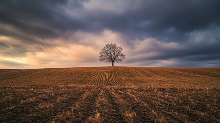 Solitary Tree in a Field