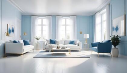 Photo interior modern design room 3d illustration