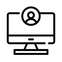 Icon Screen With Style Outline