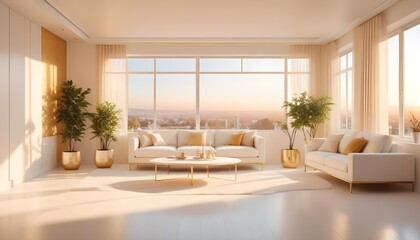 Photo interior modern design room 3d illustration