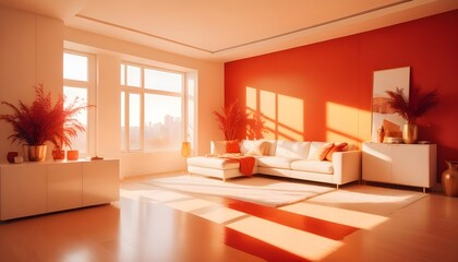 Photo interior modern design room 3d illustration
