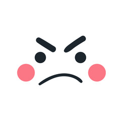 Cartoon face icon vector. Funny face illustration sign. Face symbol or logo.